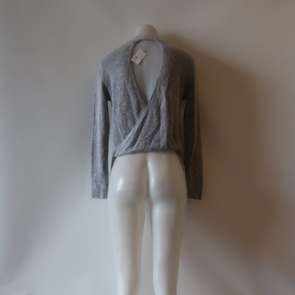 NWT RUBY AND JENNA GREY CROSS BACK OPEN SWEATER SZ S* - Picture 8 of 8